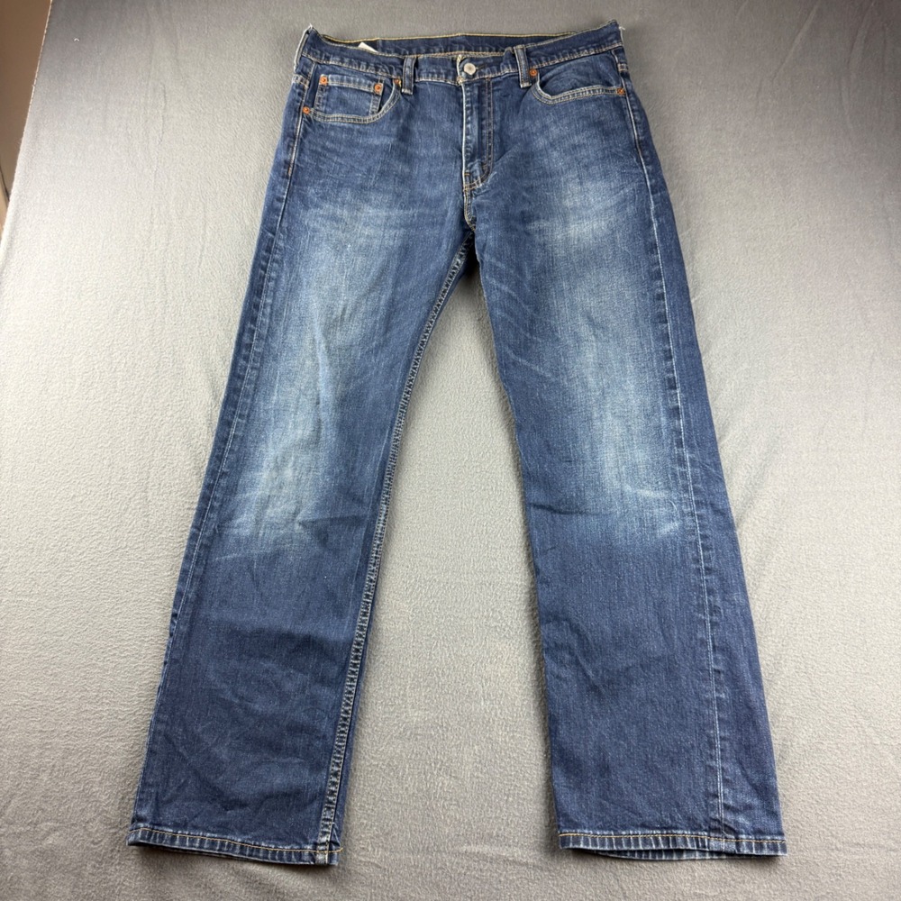 Levi's 569 Jeans Men's 34x32 (Fits 34x30) Blue Straight Leg Loose Fit Baggy Dark